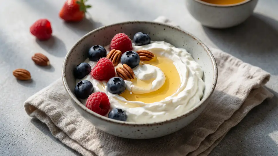 Illustration naturelle sans portrait pour Fromage blanc : Bienfaits nutritionnels et idées recettes faciles