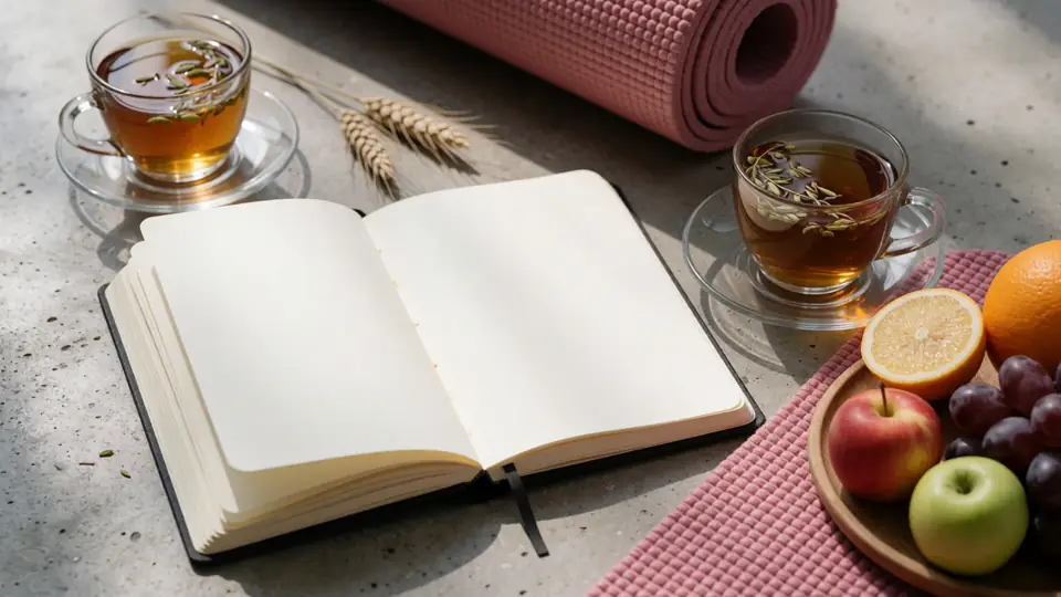 Routine matinale simple avec lumière naturelle et verre d’eau