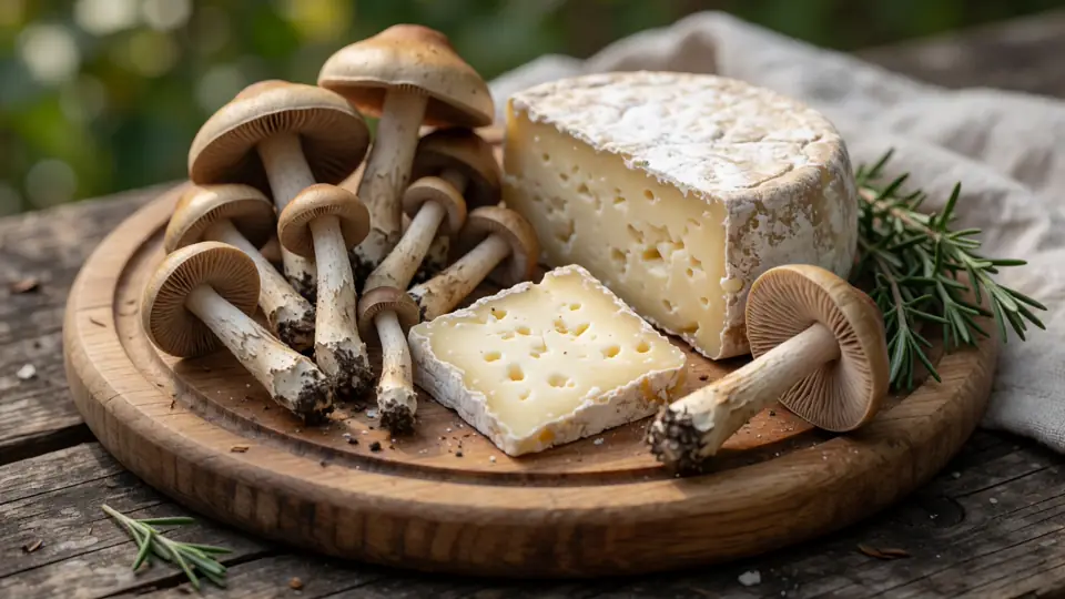 Illustration naturelle sans portrait pour Mousseron fromage : Recettes, cuisson et accords gourmands