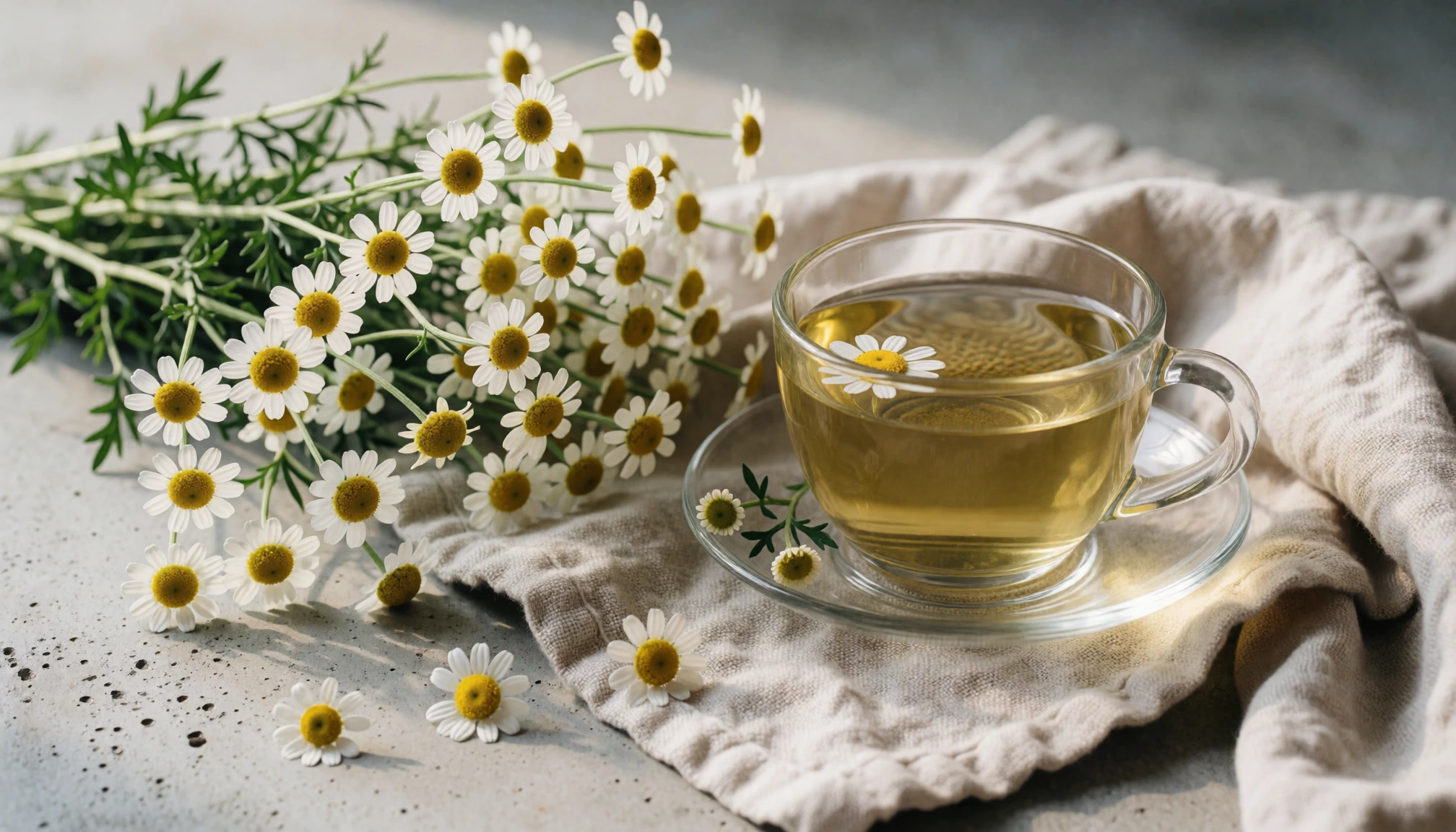 Détail naturel sans personne autour de Bienfaits d'une infusion : préparation, choix des plantes et précautions
