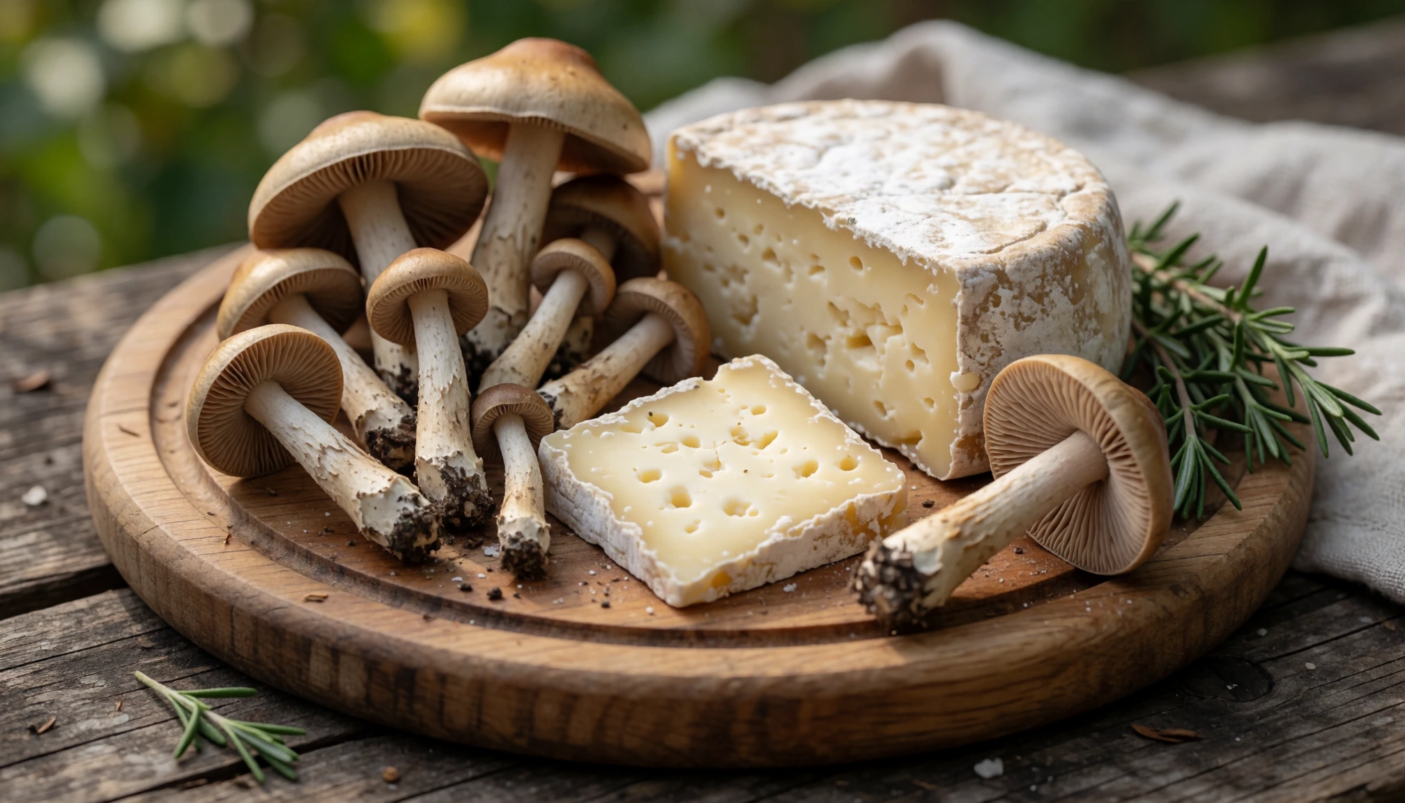 Illustration naturelle sans portrait pour Mousseron fromage : Recettes, cuisson et accords gourmands