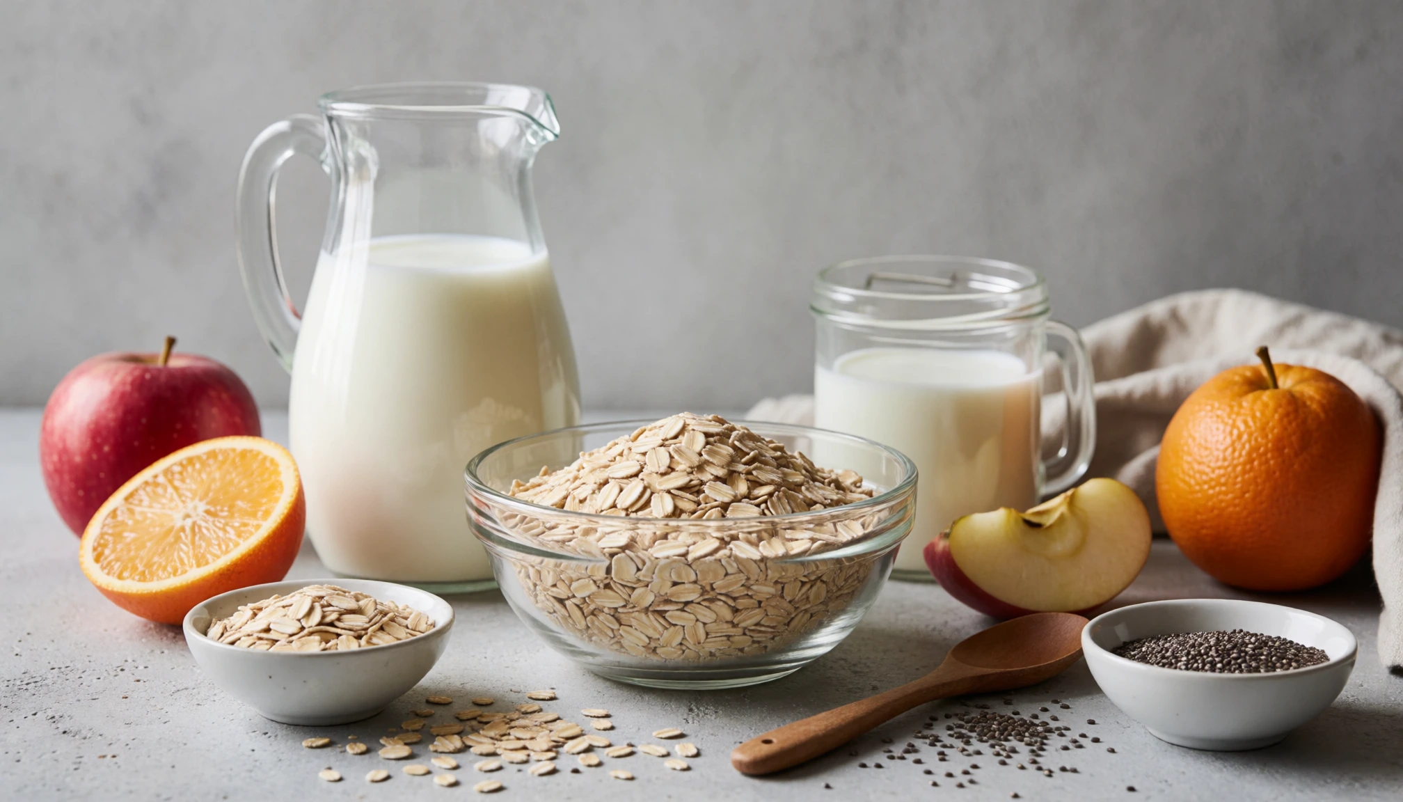 Détail naturel sans personne autour de Overnight oats : Recettes protéinées et astuces pour tenir jusqu'au déjeuner