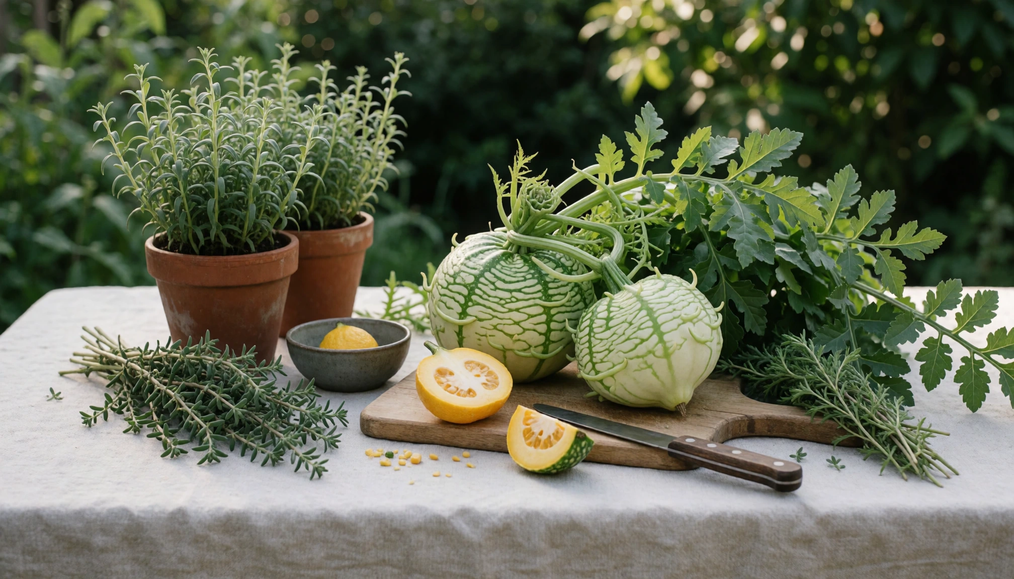 Illustration naturelle sans portrait pour Patisson : Comment le cultiver et l'utiliser en cuisine