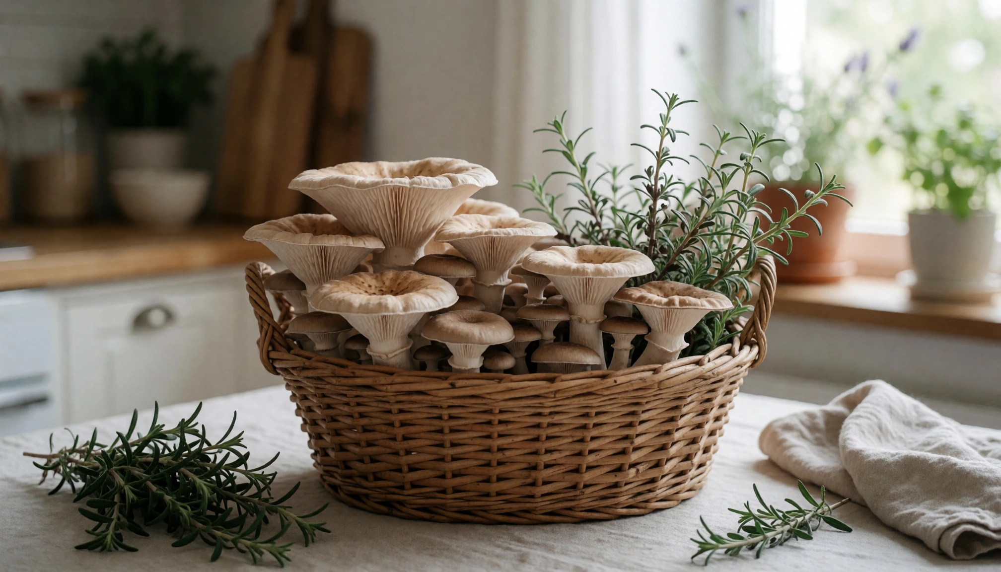 Détail naturel sans personne autour de Pleurotes : Comment cultiver, entretenir et récolter chez soi