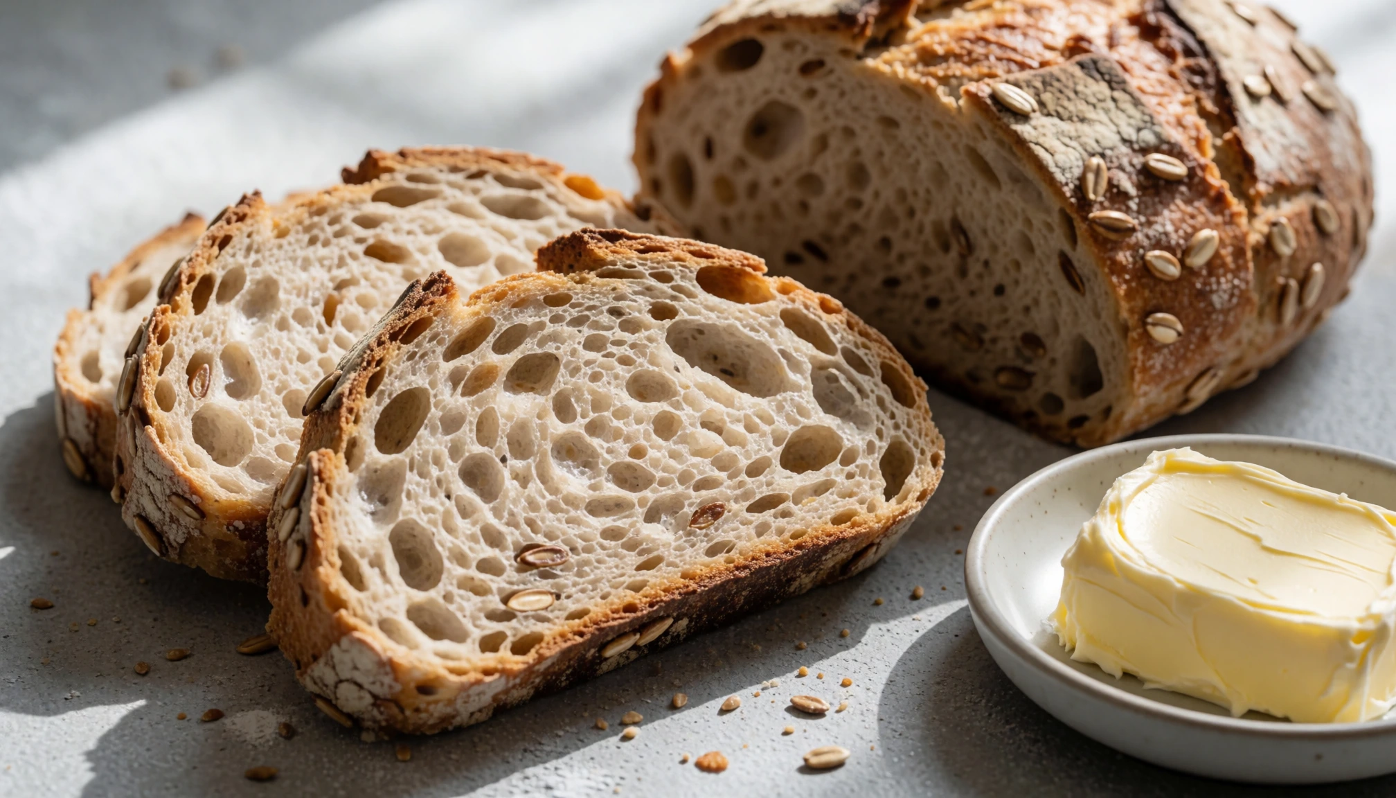 Scène éditoriale sans texte liée à Recette pain maison pour une croûte croustillante et une mie moelleuse